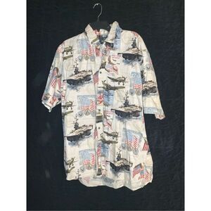 Redhead XL polo shirt  USA button men’s